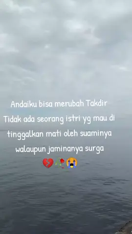 #takbisakulwantakdirini... alfatihahsuamisurgaku,.....darimu aku belajar untuk ikhlas walaupun kadang sulit ,..tak bisa menua bersamamu itu yg selalu kutangisi...🥀💔😭