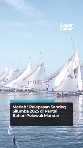 Sebanyak 55 Sandeq adu cepat dari pantai Bahari Polman ke Pamboang Majene 21/08. 📹 : Tim Media Wagub (@hasbymakkarana_official )