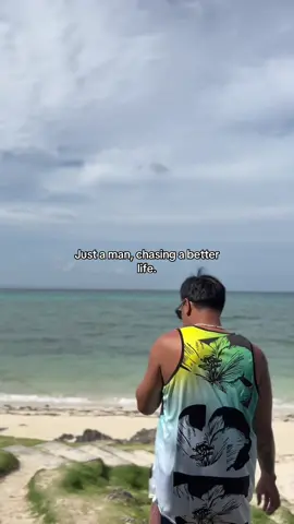 Just a man, chasing a better life. #tiktokviral #trending #fypシ゚ #bantayanisland #beachvibes 
