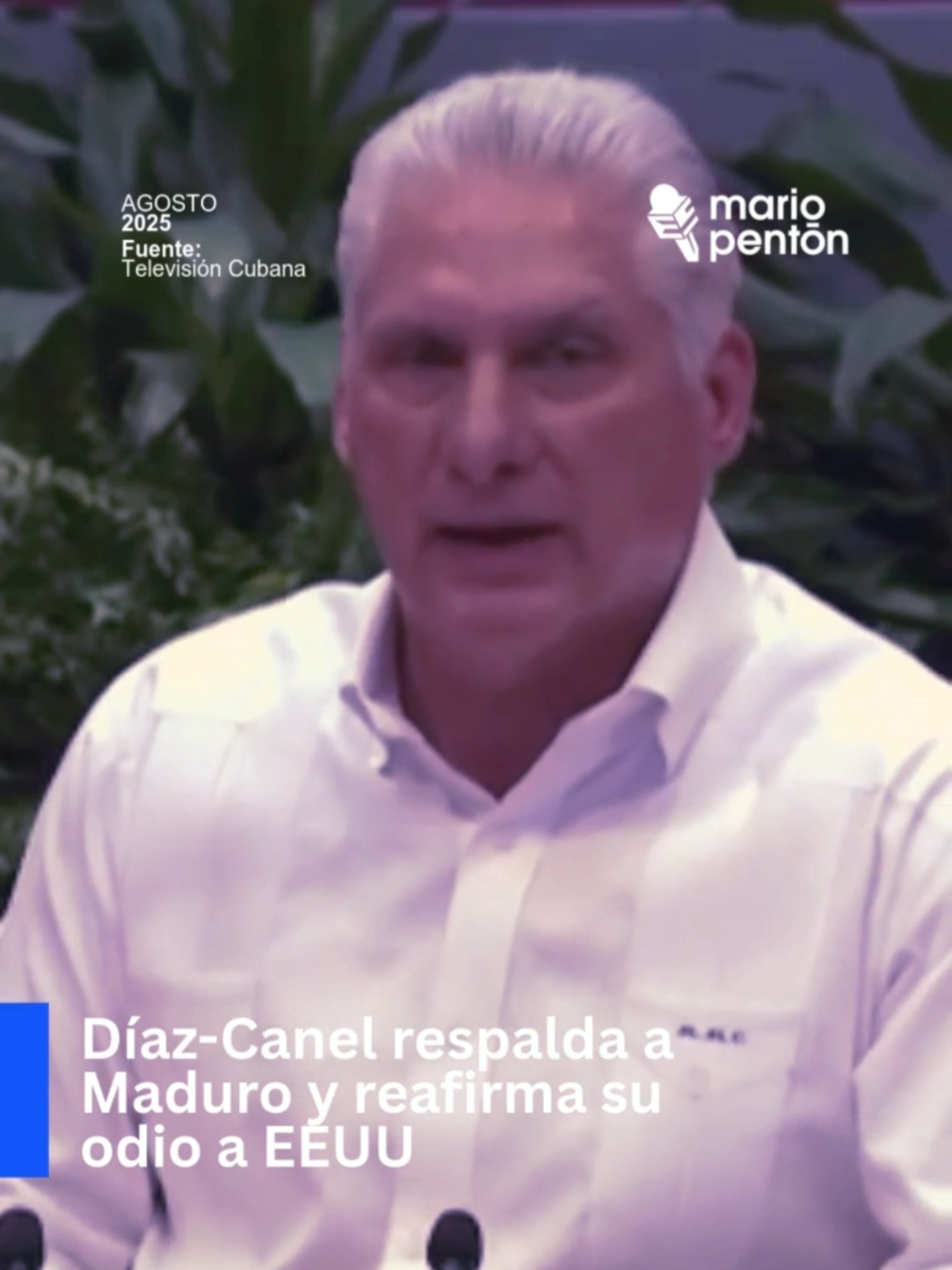 🔴Díaz-Canel respalda a Maduro y reafirma su odio a EEUU