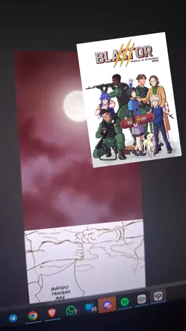 inicio del desarrollo del prólogo de Blastor. #manga #venezuela 