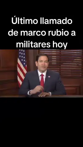 Último llamado de Marcos rubio a militares #noticias #noticia #venezuela #information #foryou 