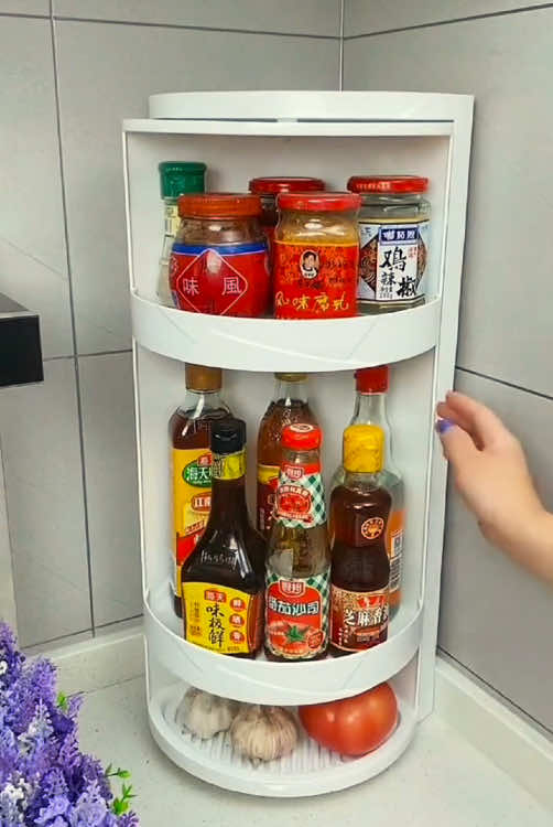Putar saja! Rak ini bikin dapur & lemari kamu rapi instan. ✅ Bisa mutar 360 derajat, ambil barang jadi gampang banget!  #rakputar #organizerdapur #idearumah #barangkeren #hacksrumah#fyp#tiktokindonesia