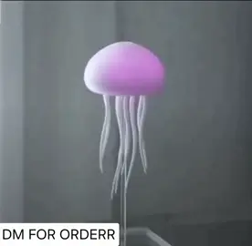 Jellyfish LED Light, Smart, Voice Controlled, USB Charging, with ABS Base, Modern Trendy Decor, Not Waterproof, Gradient Light, Warm and Gradient Modes, Suitable for Bedside or Study or Desk, Fashionable Design Light... #JellyfishLamp #LEDLightDecor #SmartLamp #VoiceControlledLight #RoomAesthetic