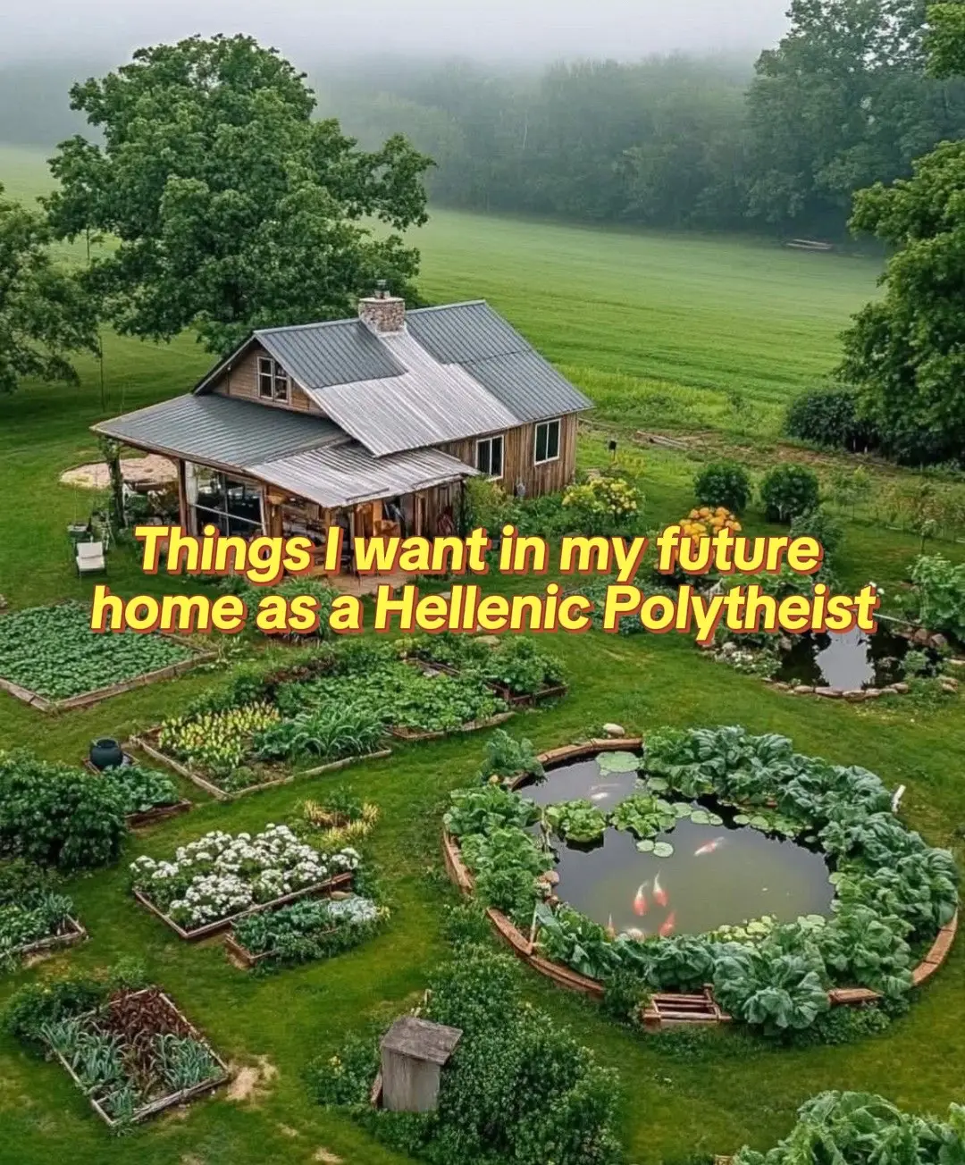 Most of these are pretty self explanatory but I just really want my future home to be a place for all my friends and family to enjoy. Growing up community wasn’t a huge thing for me but as I’ve gotten older I’ve realized how necessary it really is. I want to make a safe haven for the people who need it.  #pagan #hellenicpolytheist #helpol #religion #aphrodite 