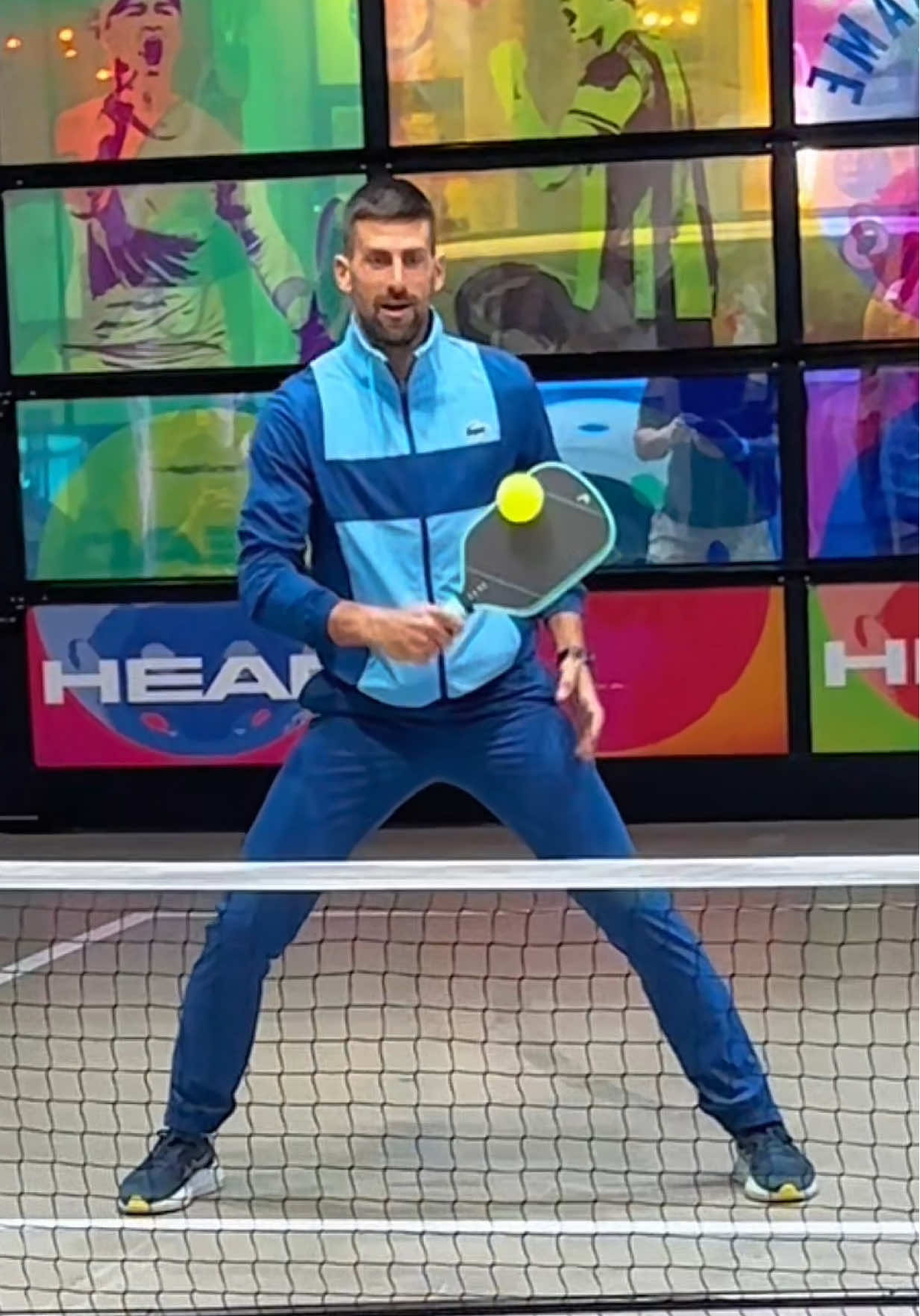 Yes that’s Novak Jokovic and Janik Sinner. And yes they are playing pickleball. 🎾🙅🏻‍♂️ #pickleball #tennis #pickleballhighlights #tennistiktok #novakdjokovic 