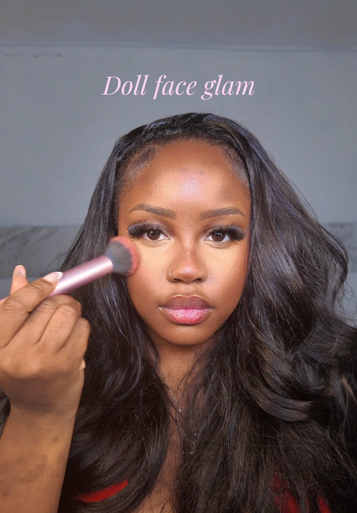 Doll face glam ;) I’m in love ! #fyp #BeautyTok #blackgirlmakeup #dollmakeup #makeuptutorial 