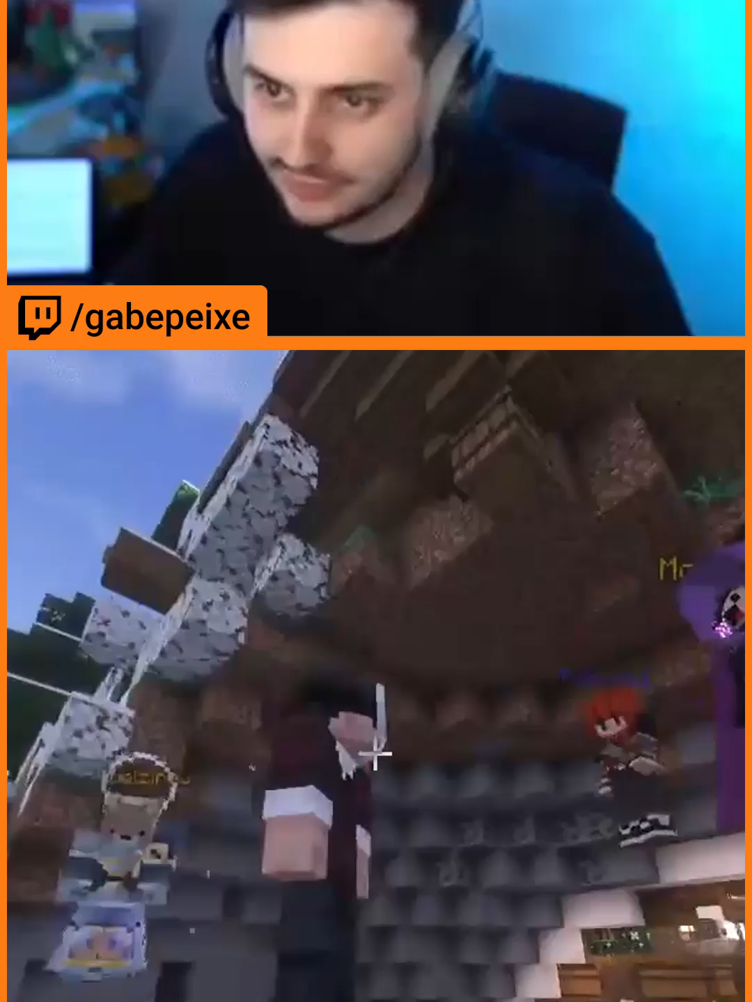 O maior rival do Gabe está de volta... #cortesgabepeixe #gabepeixe #loudgg #gabe #gameplay #arkanis #Minecraft