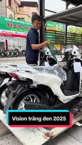 Cặp đôi vision trắng đen tiêu chuẩn 2025 #honda #vision #xuhuong #fyp 