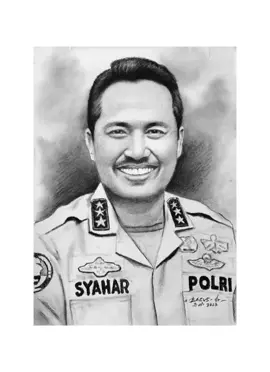 Lukisan Komjen Syahardiantono sebagai Kepala Badan Reserse Kriminal (Kabareskrim) Polri. Karya Direktur Utama (Dirut) Rumah Sakit Umum Puri Raharja dr. Gede Bagus Darmayasa, MM., M.Repro.  #Atnews #KabareskrimPolri #Syahardiantono #Polri #Lukisan