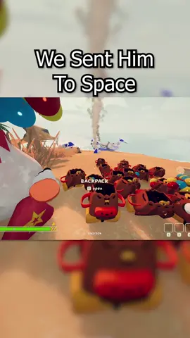 We combined the Scout Cannon with 100 Balloons @Synnik @doobledaddles  #peak #peakgame #GamingOnTikTok #gaming #fypシ 