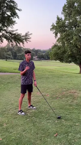 had to try it golfing in @Pins & Aces new CourseCasual™ polos! #ad #golf #happygilmore 