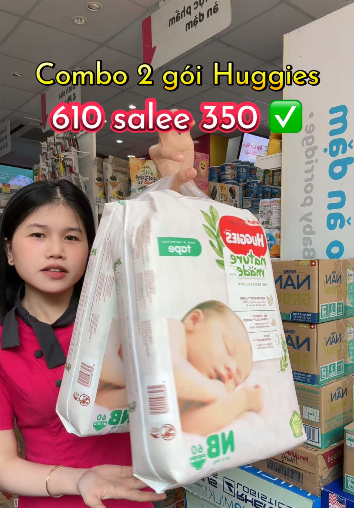 Hỏng săn là tiếc lắm có mấy mom ơi, Combo tã huggies deal quá ưu đãi #huggies #tã #huggiesnaturemade #huggiesskinperfect #viral  @Nhi Con Cưng 