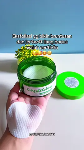 Glad2Glow Acne Pads #glad2glow #eksfoliasi #acnepad #skincareglad2glow #glad2glowexfopads 