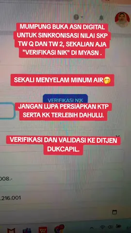 langkah2 verifikasi nik di my asn utk para ASN baik itu pns maupun p3k. #asn #disdukcapil #guru #fyp  #videoviral 