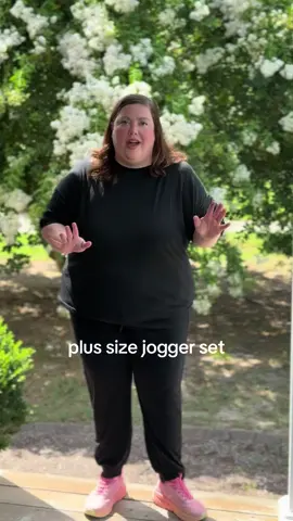 Jogger shorts…jogger pants…Same thing! @PrettyGarden #joggerpants #joggerset #twopieceset #plussizefashion #curvytiktok 