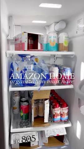 ✨Follow the link in our bio  ➡️ “AS SEEN IN VIDEOS 2” for the link to this acrylic drink organizer from Amazon! It is customizable to fit most any fridge and drink size! 🙌🏻🩷 #amazonorganization #fridgegoals #asmr #thesistershoppers #fridgeorganization     @Amazon Influencer Program @Amazon 