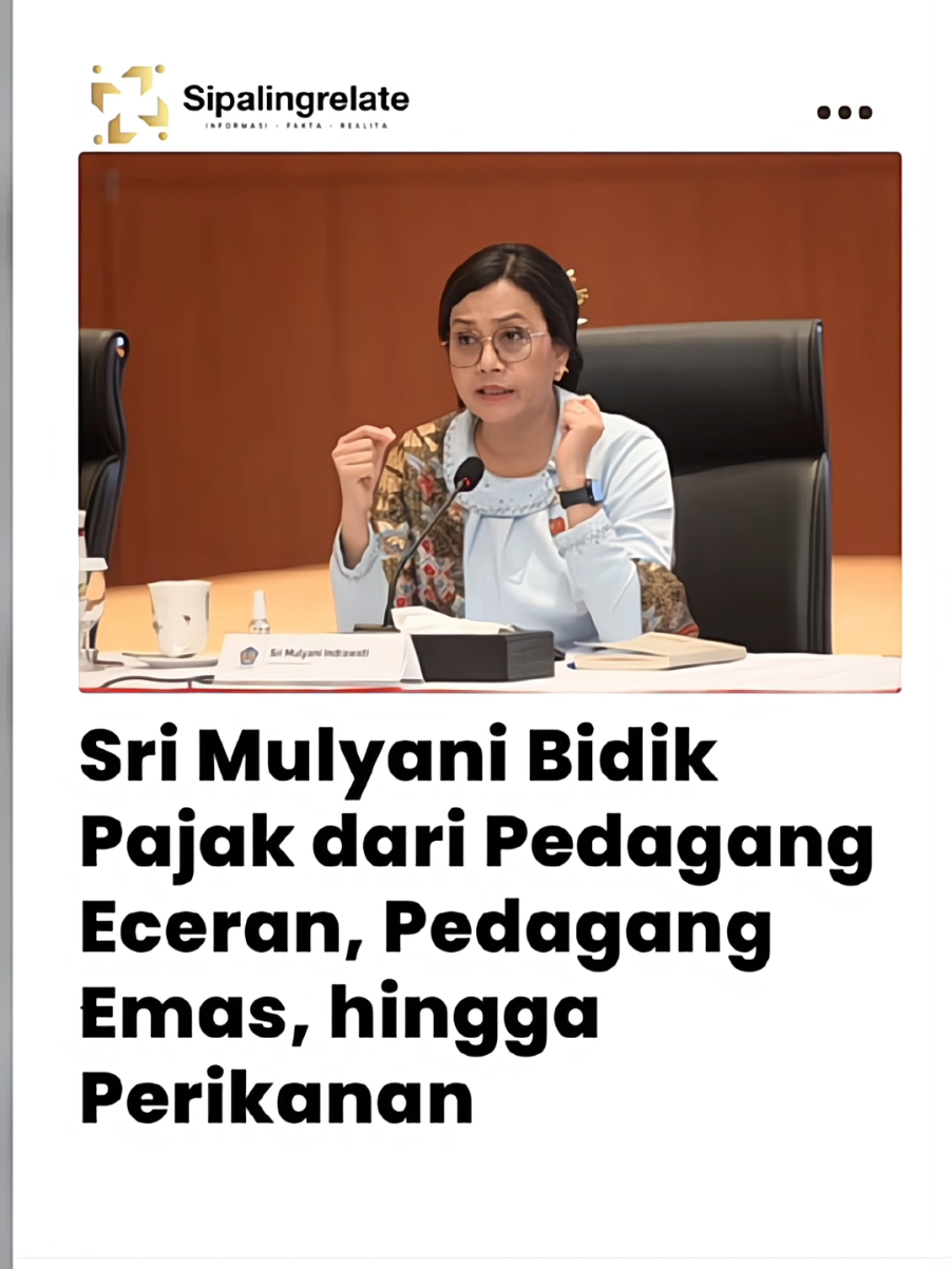 SC : sipalingrelate #srimulyani #bidik #pajak #pedagang #news 