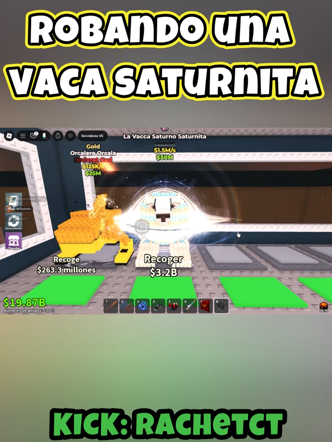 ROBANDO VACA SATURNITA#fyp #tiktokviral #rachetct #fypシ゚ #robloxx #robloxfyp #humor