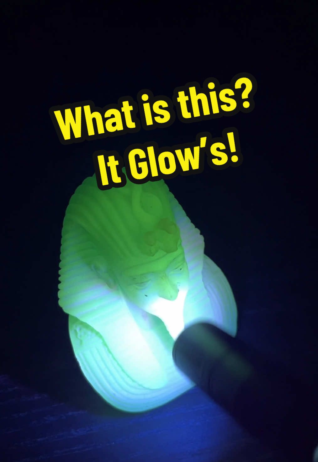 What is this? #statue #glowinthedark #vintage #antique #thriftstorefinds 