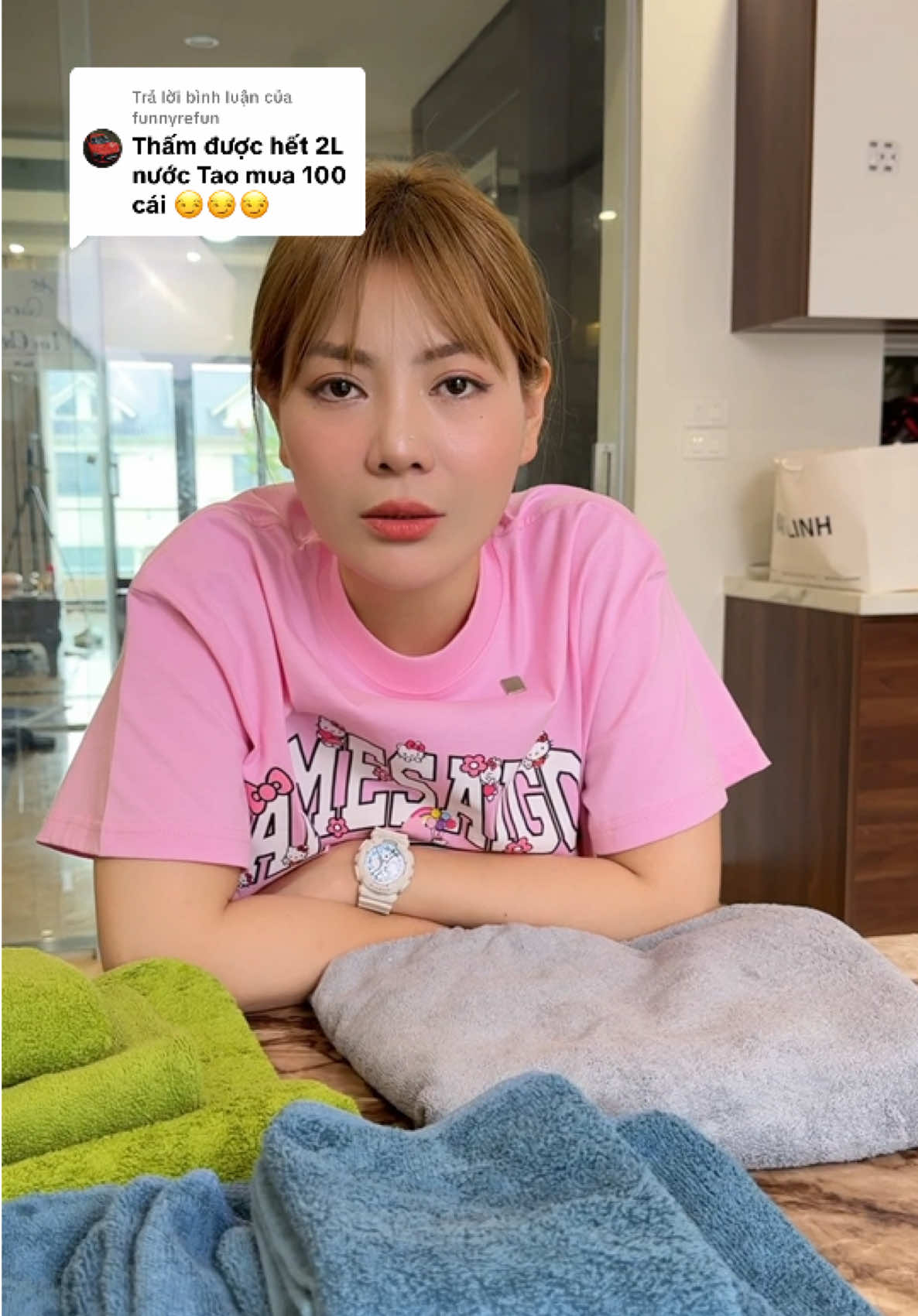 Trả lời @funnyrefun bác lại thách nhà giàu húp tương rồi #xuhuong #tikhub #tiktok #khantam #khancotton 