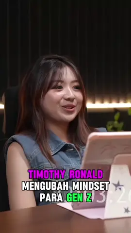 Timothy Ronald mengubah mindset para gen z. #timothyronald #17sclub 