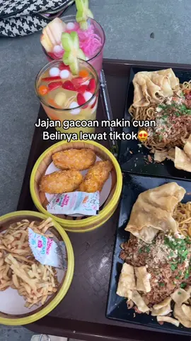 Makan gacoan makin cuan, belinya lewat tiktok tinggal klik tag lokasinya, pilih menu, pilih pembayaran, setelah itu tunjukan barcode nya di outlet terdekat, dijamin makin enak makin cuannn😍😍 #gacoan #promogacoan #miegacoan #jajananviral 