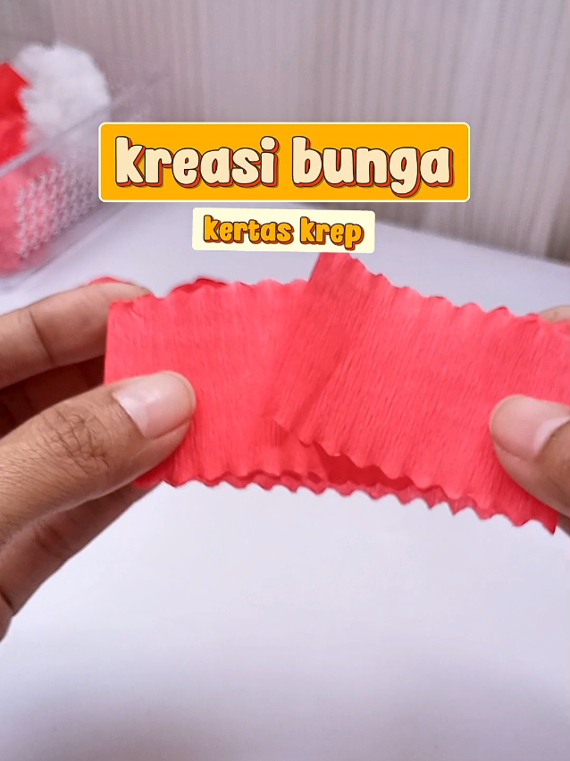 Membuat bunga mawar 🌹 dari kertas krep lembaran.. wajib coba !! cantik banget #DIY #paperflower #craft 