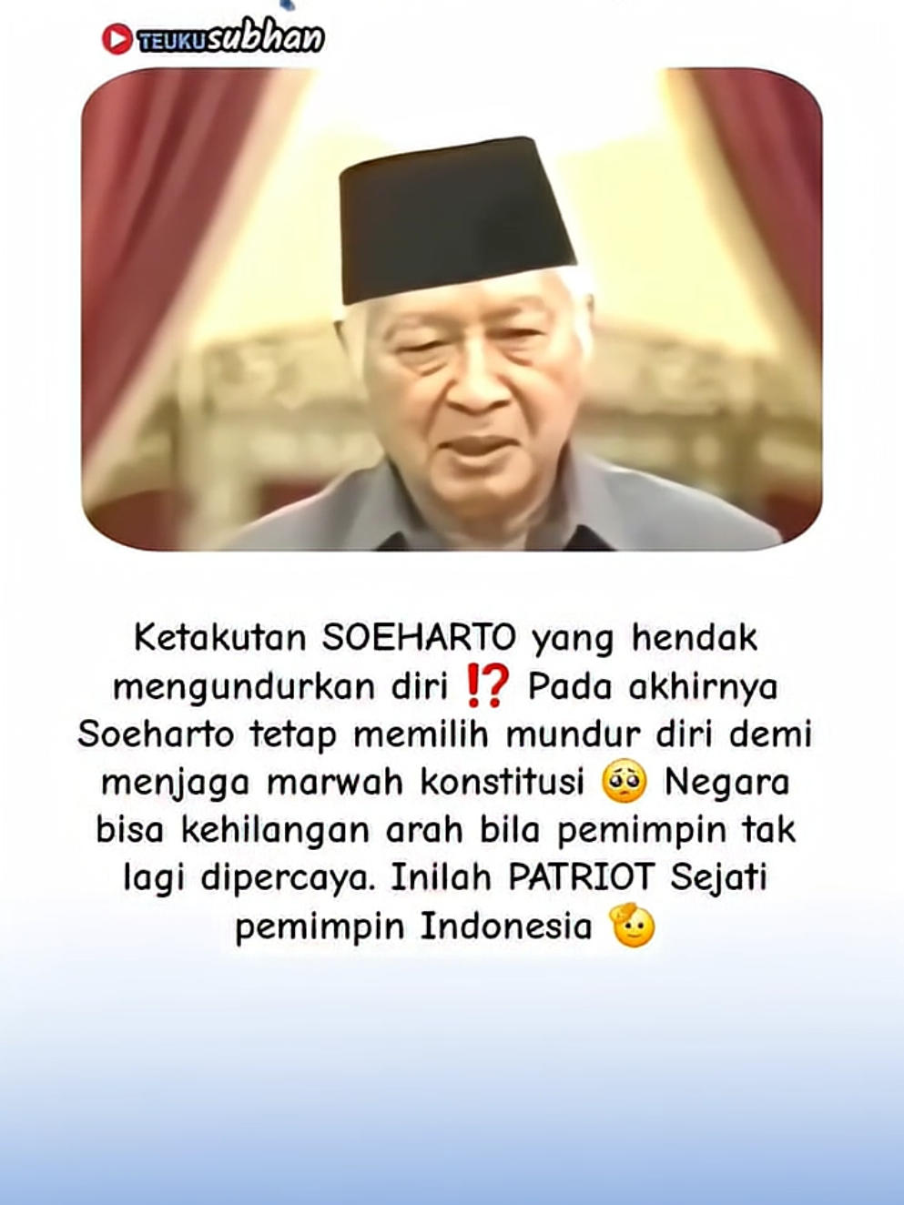 Ket4kut4n SOEHARTO yang hendak mengundurkan diri ⁉️ #education #leader 