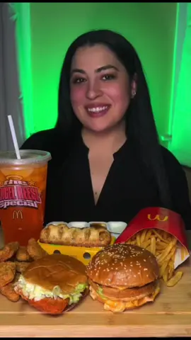 McDonald’s 🍔🍟🥤 I actually hate this vid because idk what is on my face 😭 but I can’t seem to delete it without posting 🫶🏻 this is from June. Big Mac, Nuggets, Pie, Fries, Mcchicken, Orange Fanta.  #McDonalds #Mukbang #FastFood #asmreating  #bigmac 