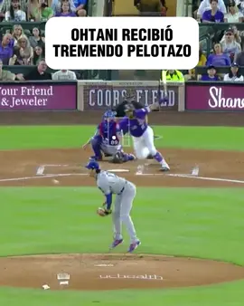 ¡OUCH! 😳💥 Ohtani recibió un pelotazo en la pierna derecha, sin embargo siguió en el juego ante Colorado Rockies 👀 #TikTokDeportes #MLB #dodgers 