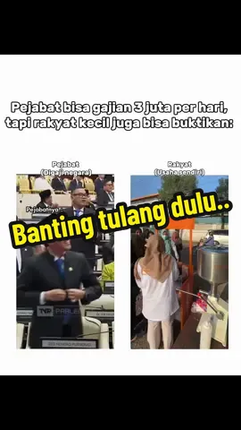 Bisa nyaingi, tapi minusnya gaada tunjangan rumah 50jt🥹 Pejabat bisa gajian 3 juta per hari, tapi rakyat kecil juga bisa buktikan:  Jualan Chikumi, omsetnya tembus jutaan tiap hari 💯. Bedanya? Yang satu digaji negara, yang satu usaha sendiri. Menyalaa usahaku🔥🔥 Info detail kemitraannya bisa klik link dibio ya✨ #ideusaha #usahakuliner #kemitraan #chikumi #fyp #xyabca #chickenroll #paketusaha #dpr #dprri #gajidpr 
