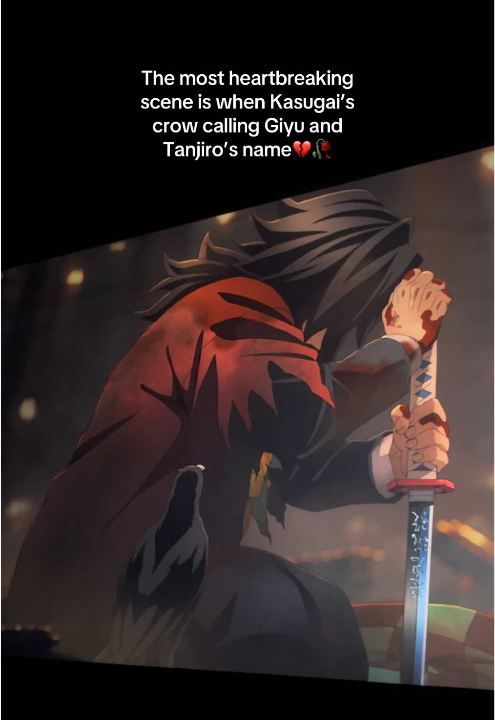 Im in tears watching this scene. 🥀💔😭  #fyppppppppppppppppppppppp #infinitycastle #giyuutomioka #demonslayer #kimetsunoyaiba 