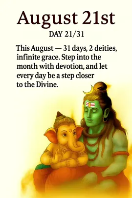21/31 - Offerings of the heart weigh more than offerings of the hand — release what no longer serves and the Divine is pleased. This August, embark on a sacred journey with the divine father-son duo—Lord Shiva, the cosmic destroyer and transformer, and Lord Ganesha, the remover of obstacles and embodiment of wisdom. 31 days. 31 powerful lessons inspired by Lord Shiva’s eternal strength and Lord Ganesha’s boundless grace. A month dedicated to embracing their blessings, learning their teachings, and deepening your devotion. Har Har Mahadev 🔱🙏🏻🙏🏻 Ganpati Bappa Morya 🙏🏻🙏🏻          #31daysofmahadevjourney #31dayswithlittledivinetales #mahadevquoteswithlittledivinetales #ganeshaquoteswithlittledivinetales  #littledivinetales 