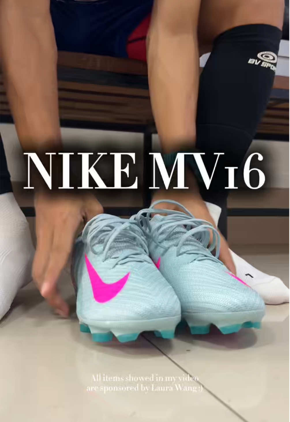 ASMR . Nike MV16 👟🩵⚽️ #เคเติ้งสไตล์ #nikefootball #tiktokการกีฬา #foryou 