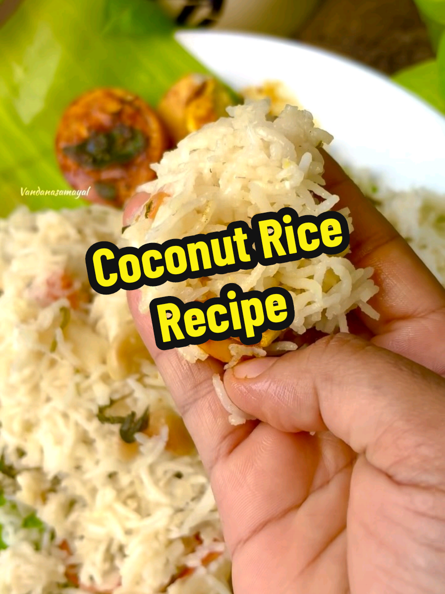 Coconut Rice . . . . . #lunchbox#thengpal#rice#trending#cooking 0#