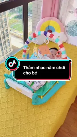 Thảm nhạc nằm chơi giúp bé vận động tay chân #reviewmevabe #chamcon #dochoichobe #thamnhacchobe #xuhuong 