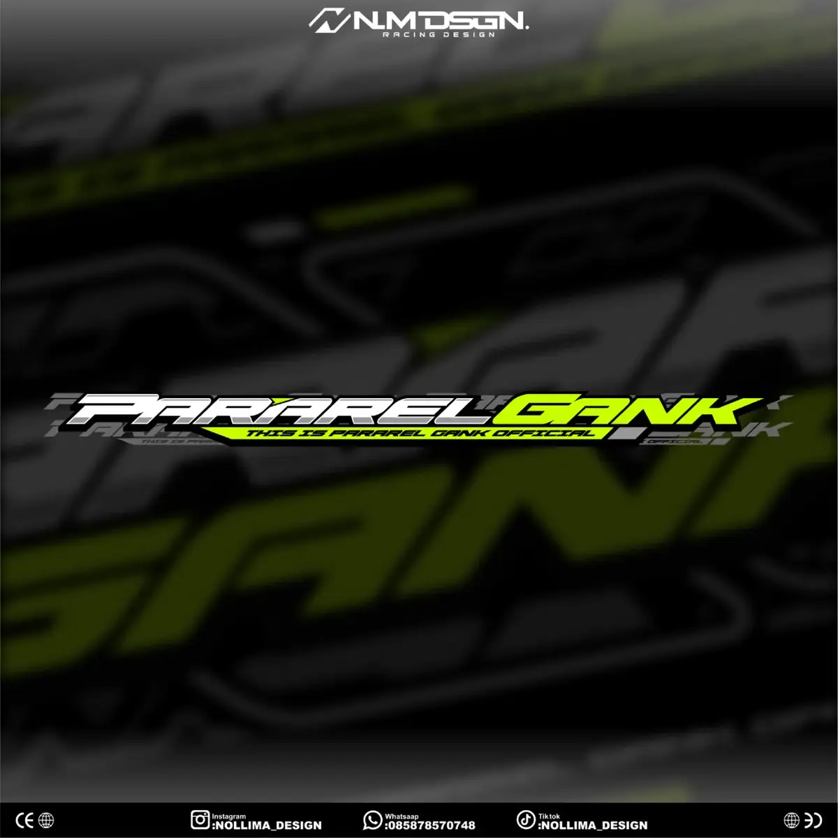 Design kaos pararel gank #designracing #logoracing #designkaos #coreldraw 