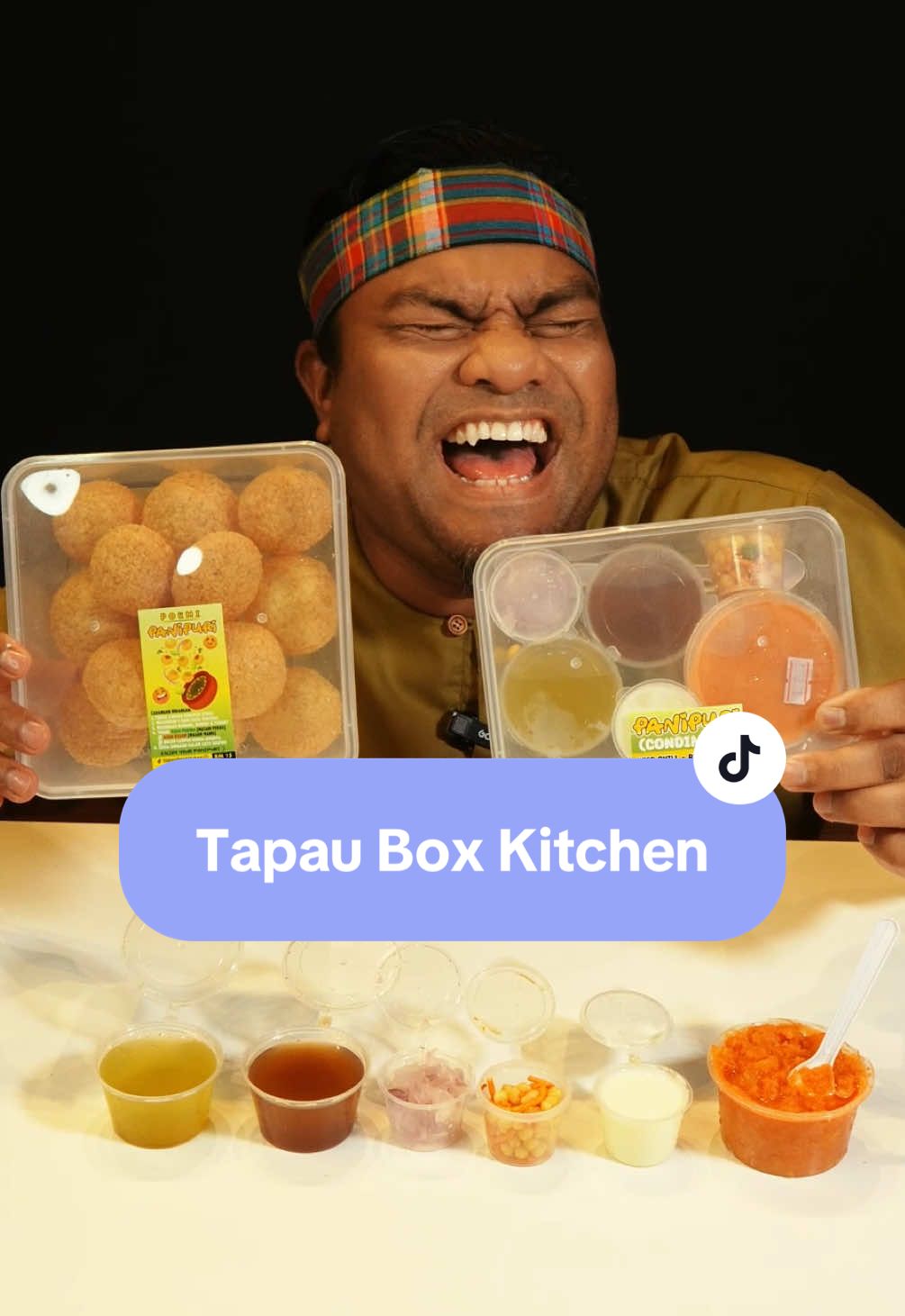 Panipuri kat sini approved! First time aku cubaMasyaAllah sedap betoi. Memang tak rugi!! @tapauboxkitchen 