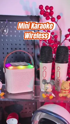 Bikin suasana makin rame 🎤✨ Mini Karaoke Wireless ! 🔥 #SpeakerBluetooth #KaraokeRumahan  