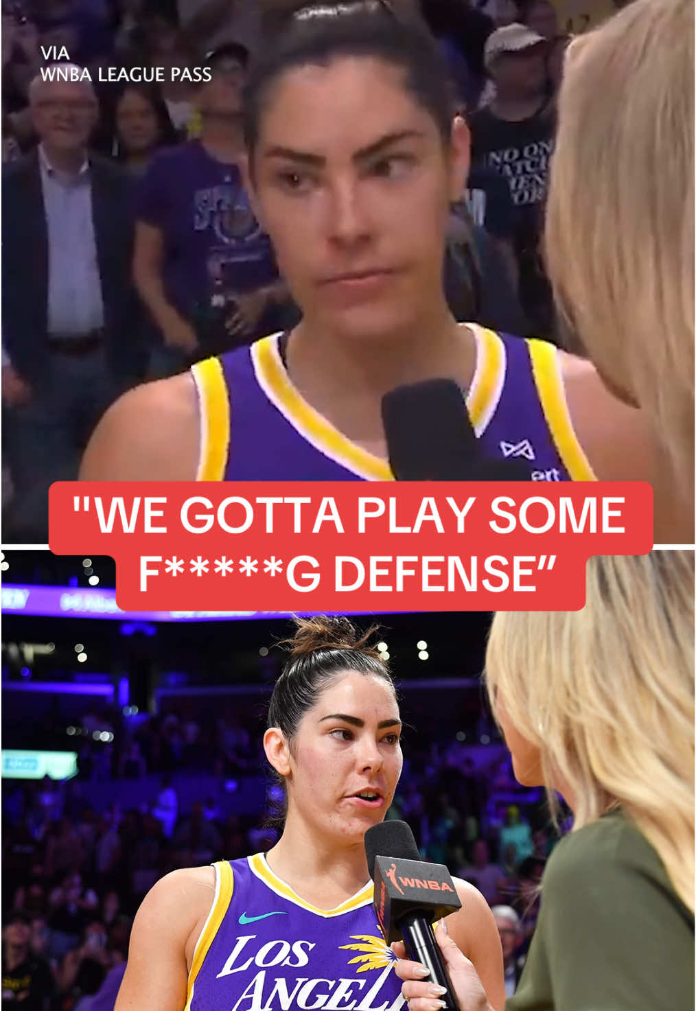 Kelsey Plum didn't hold back 👀 (via WNBA League Pass) #WNBA #wbb #losangeles #kelseyplum #paigebueckers 