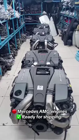 MB AMG engines ready for shipping! Contact us now! #fyp #mercedes #amg63 