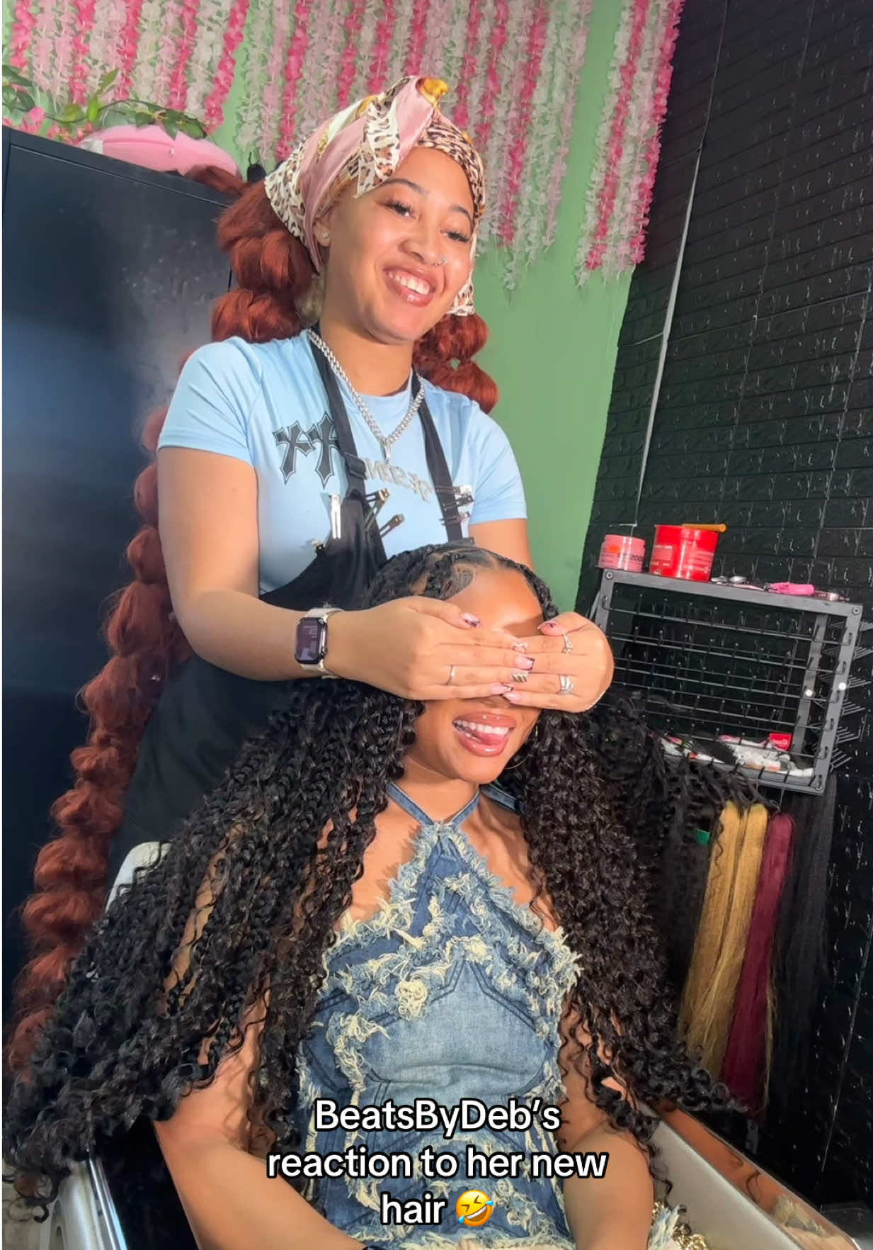 she is too much 😭 @BeatsByDeb #detroitstylist #detroitbraider #detroithair #hair #hairstyles                    