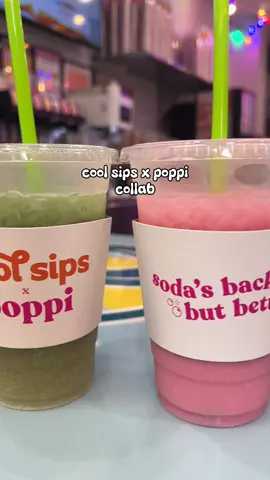 @Cool Sips x @poppi shop collab 🥤🍓🍋‍🟩🥥🍍details below!  -exclusively available at the soho location (156 Sullivan St)  Flavor breakdown:  Campfire Crush ⛺️🪵 - Doc Pop Poppi - Vanilla Cream - Strawberry Syrup  - Toasted Marshmallow Syrup  Boardwalk Buzz 🥤🥥🎟️ - Classic Cola Poppi - Sweet Cream - Coconut syrup  - Blue Raspberry syrup Tropic Like It’s Hot 🍹🍋‍🟩🌴 - Punch Pop Poppi  - Sweet Cream - Pineapple syrup  - Lime Syrup  #coolsips #poppi #coolsipsnyc #soho #dirtysoda       