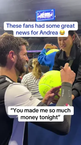 Andrea Vavassori made some good money and so did some fans 💰 #USOpen #tennis #doubles 