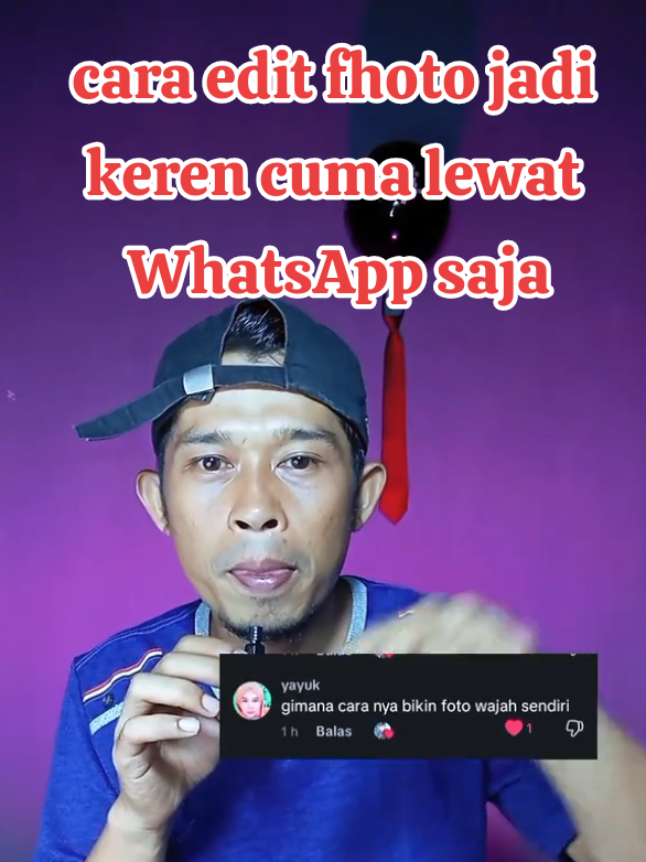 caraembuat fhoto jadi keren cuma pake WhatsApp saja #tutorial #editfhotodiwatsap #carabikin 