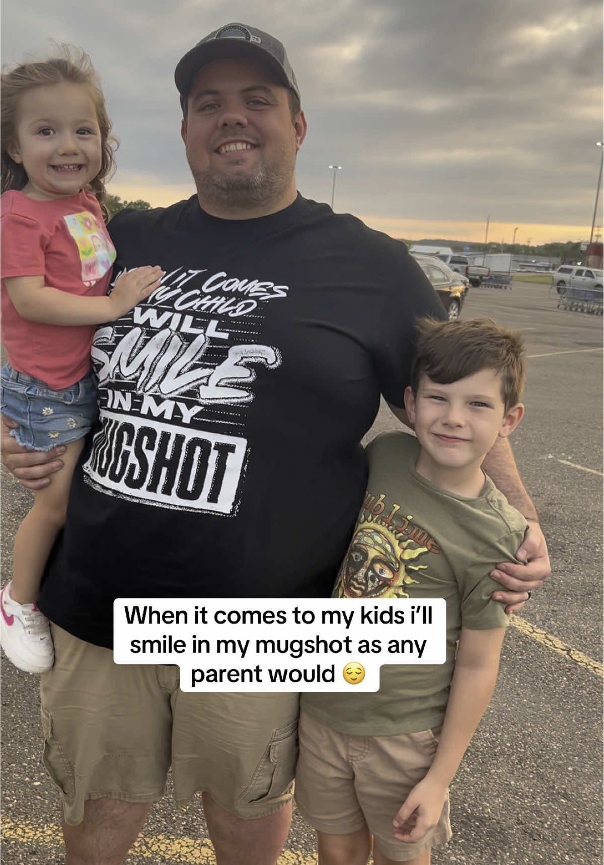 My husband got this for himself and he was proud to wear it 😌🤣 #parentsontiktok #fypage #tiktokshop #tshirt #dads 