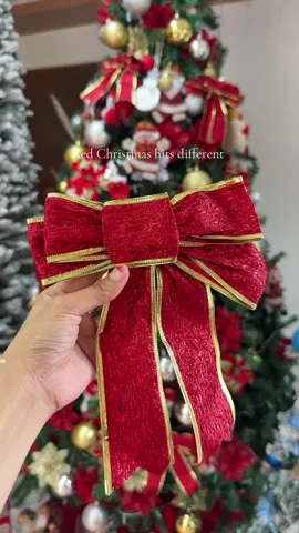 #ribbonforchristmastree #christmastreedecorations #christmasdecorations #redbow 