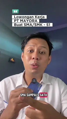 Membalas @moonlight LOKER BUMN & SWASTA 2025! Banyak perusahaan lagi buka lowongan kerja untuk berbagai posisi. Cek sekarang sebelum ditutup!🔥 📍 Fresh graduate bisa daftar 📍 Penempatan seluruh Indonesia Daftar Group lewat link di BIO atau komen “MAU” !  #loker #lokerbumn #bumn #jobsearch #mayora 