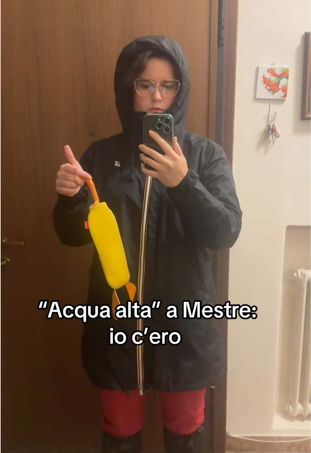 È ironico eh ma mica tanto #acquaalta #venezia #mestre #stacanovista 